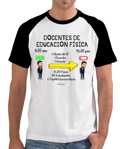 Image of t shirt 2 colors day by day as an ef teacher - profefurious