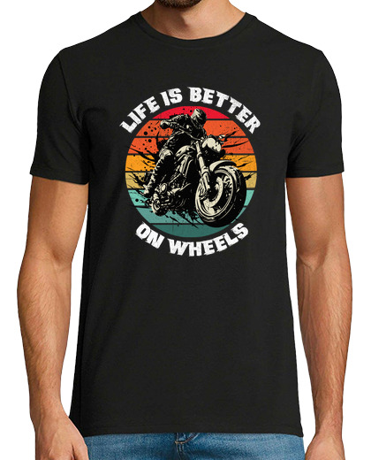 Image of motorcycle fan life is better on wheels