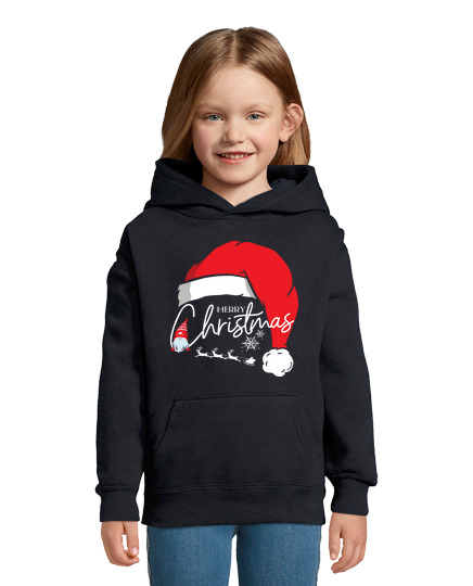 Sweat À Capuche Pour Enfant Joyeux Noel Chapeau de pere noel