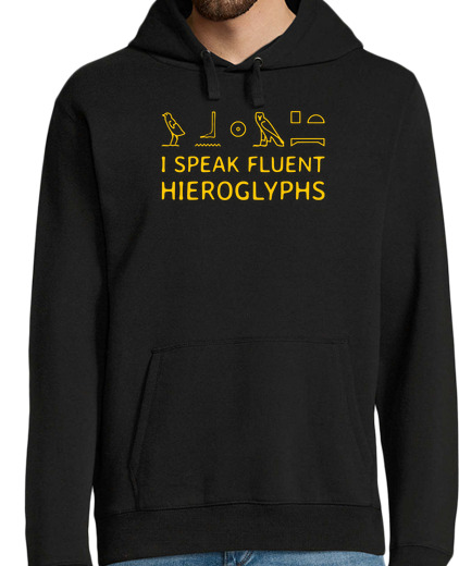 Sweat-shirt À Capuche Pour Homme égyptologie hiéroglyphes égyptiens