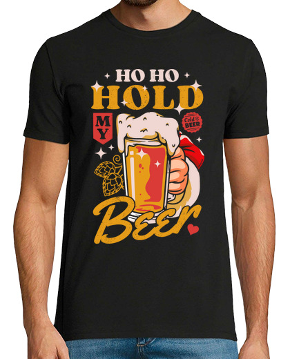 Image of ho ho hold my beer - funny christmas