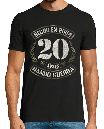 Image of made in 2004 20 years giving war gift 20th birthday military style