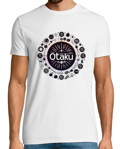 Image of otaku, anime, manga, japan, otaku phrase, light t shirt