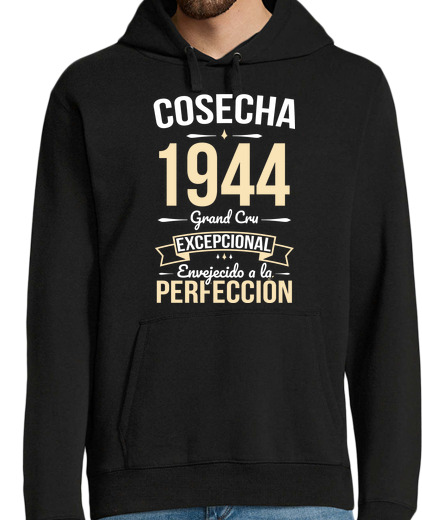 Sweat-shirt À Capuche Pour Homme Récolte 80ème anniversaire 1944 gr and