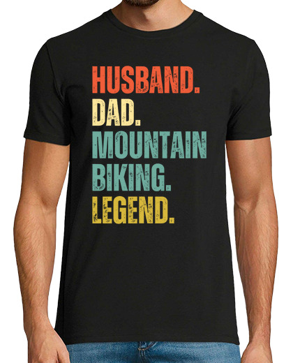 Image of Husband Dad Mountain Biking Legend