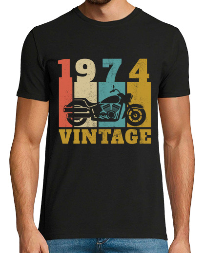 Image of vintage 1974 motorcycle 50 years annive