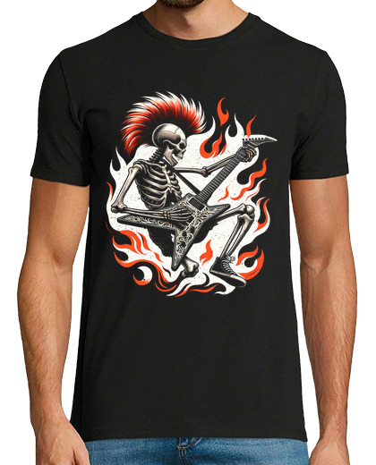 Image of rock and roll skull guitar heavy metal rock concert