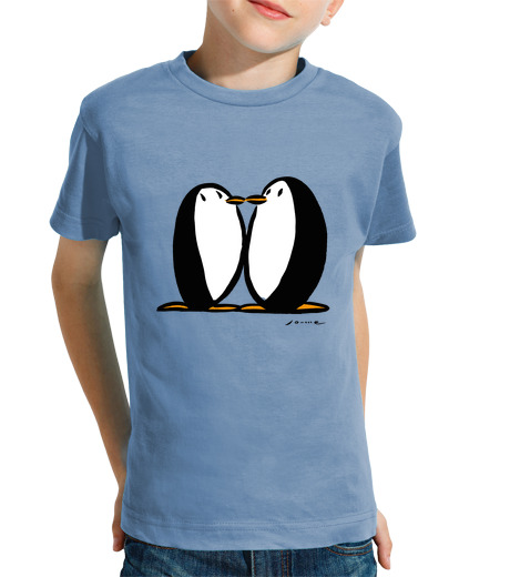 Tee Shirt Pour Enfant Manche Courte pingouins