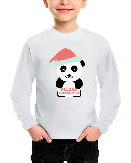 Image of christmas panda - child's t shirt ml
