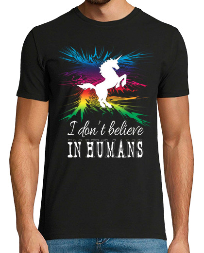Image of I do not believe in humans, unicorn des
