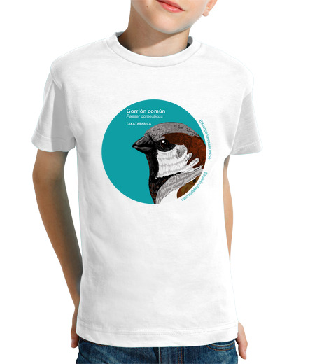 Tee Shirt Pour Enfant Manche Courte man renaturalisé moineau zanares