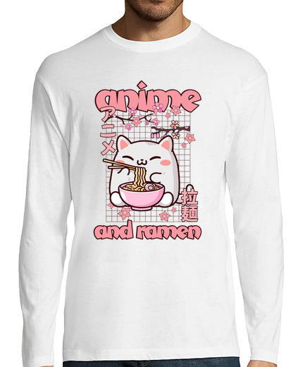 Image of Anime And Ramen Cute Anime Cat Kawaii