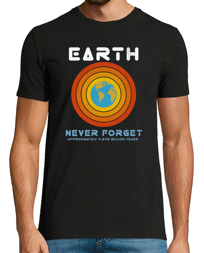 Image of never forget earth retro space science