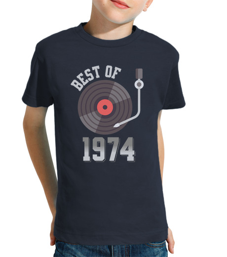 Tee Shirt Pour Enfant Manche Courte meilleur de 1974 50 ans anniversaire