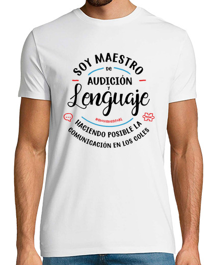 Tee Shirt Homme Manche Courte professeur en blanc