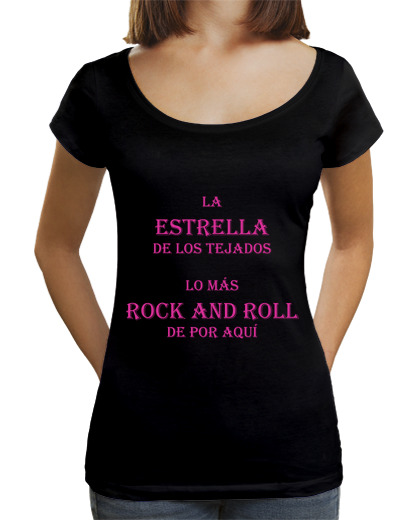 T-shirt Femme Col Ample Loose Fit etoile