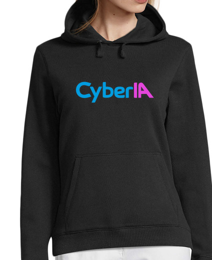 Sweat-shirt À Capuche Pour Femme Cyberia - lettres