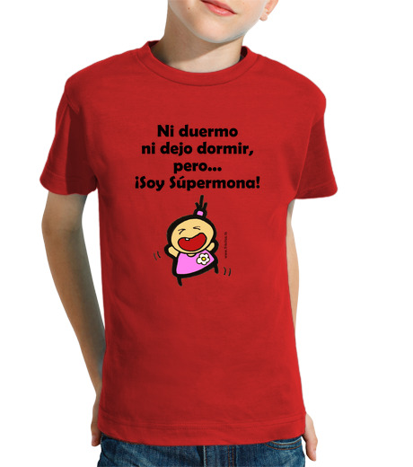 T-shirt bambino manica corta súpermona