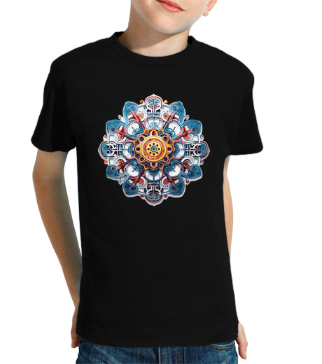 Tee Shirt Pour Enfant Manche Courte production musicale de circuit mandala