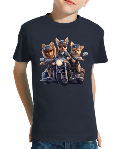 Tee Shirt Pour Enfant Manche Courte chiots les rois de la route