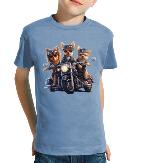 Tee Shirt Pour Enfant Manche Courte chiots les rois de la route