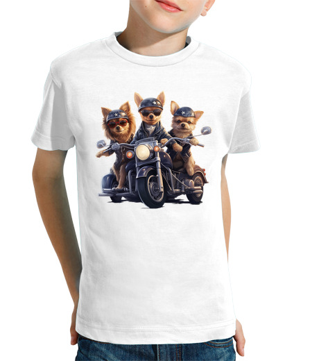 Tee Shirt Pour Enfant Manche Courte chiots les rois de la route