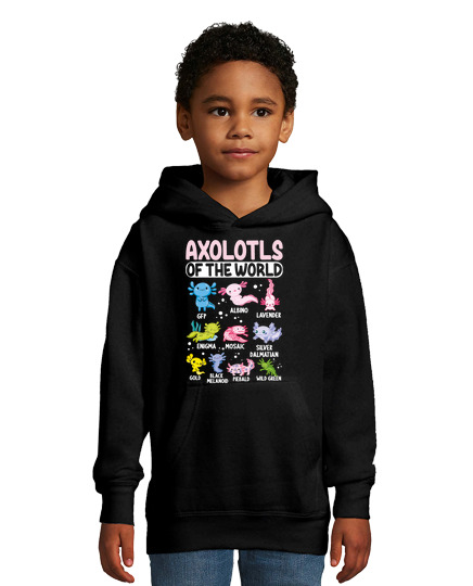 Sweat À Capuche Pour Enfant axolotls