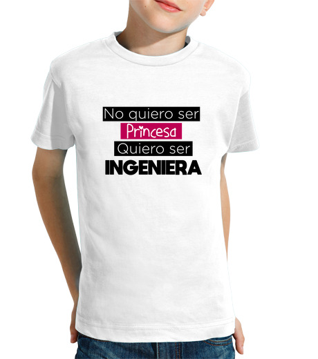 Tee Shirt Pour Enfant Manche Courte je veux devenir ingénieur