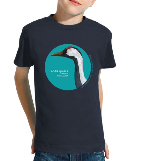 Tee Shirt Pour Enfant Manche Courte man -grue renaturalisé zanares