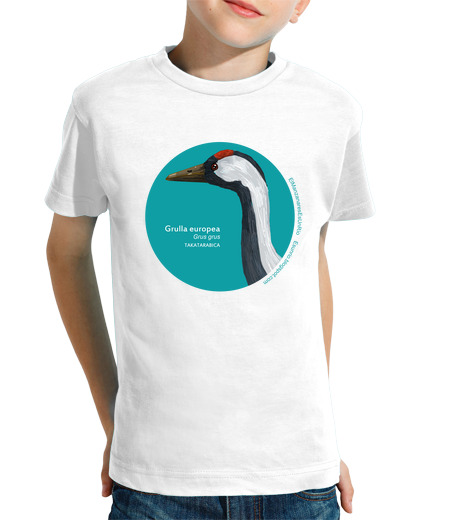 Tee Shirt Pour Enfant Manche Courte man -grue renaturalisé zanares