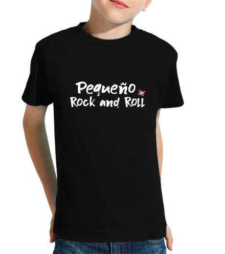 T-shirt bambino manica corta poco rock e roll