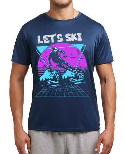 Image of lets ski 70s 80s 90s retro vintage styl