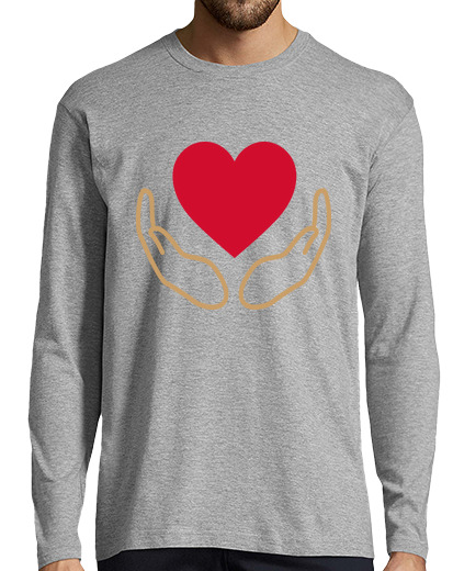 Image of cute aged red heart for valentines day