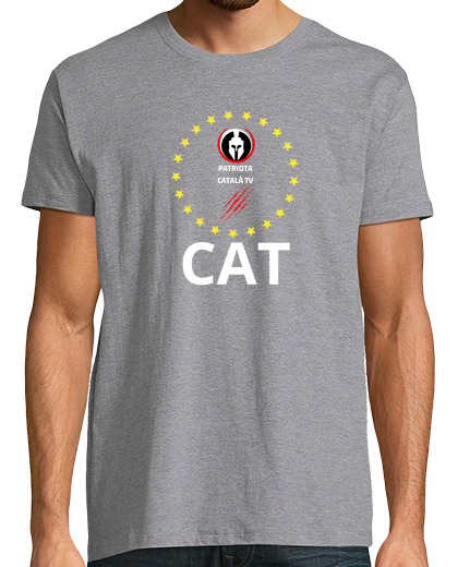 Image of samarreta tall clàssic home white patriot cat license plate