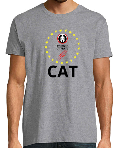 Image of samarreta tall clàssic home license plate cat patriot black