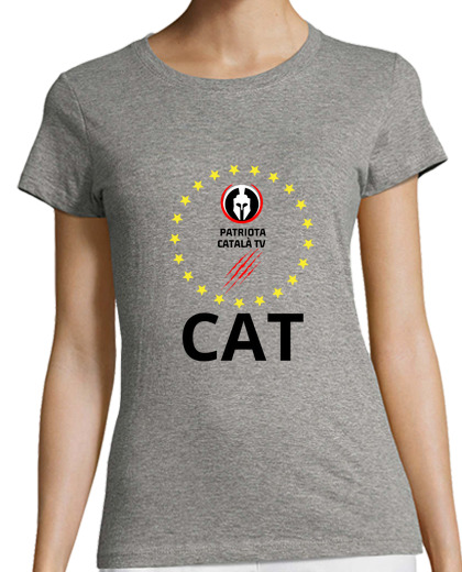 Image of samarreta tall clàssic donates license plate cat patriot black