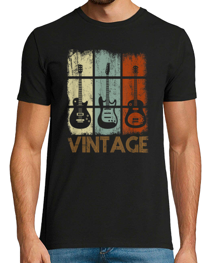 Image of guitarist gift idea for musician vintag
