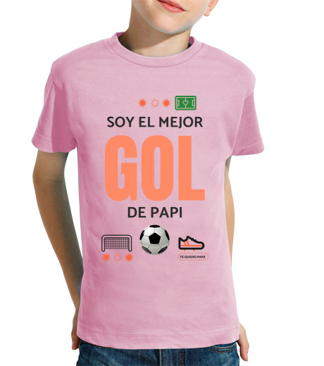 Tee Shirt Pour Enfant Manche Courte Je suis le meilleur objectif de papa