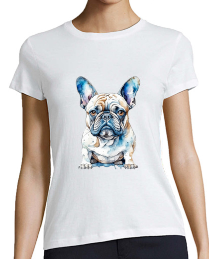 Image of Cute watercolor French Bulldog design