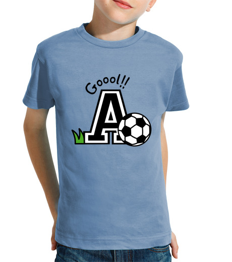 T-shirt bambino manica corta lettera al ball