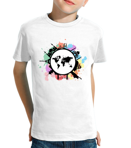 Tee Shirt Pour Enfant Manche Courte c39est le temps du voyage des monuments