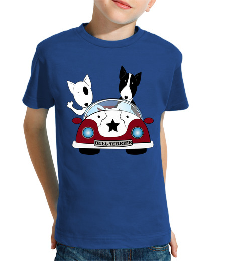 T-shirt bambino manica corta bull auto terrier