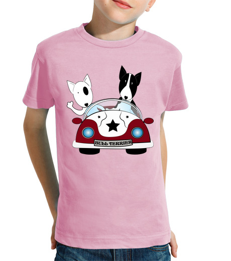 T-shirt bambino manica corta bull auto terrier