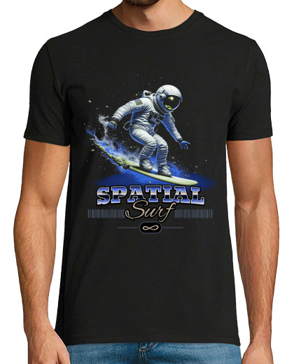 Image of space astronaut surfing - cosmonaut space humor
