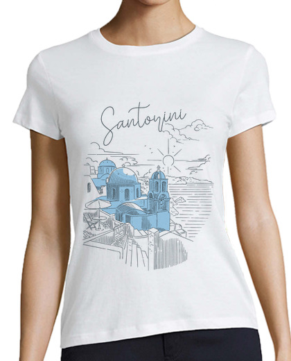 Image of Santorini summer vacation