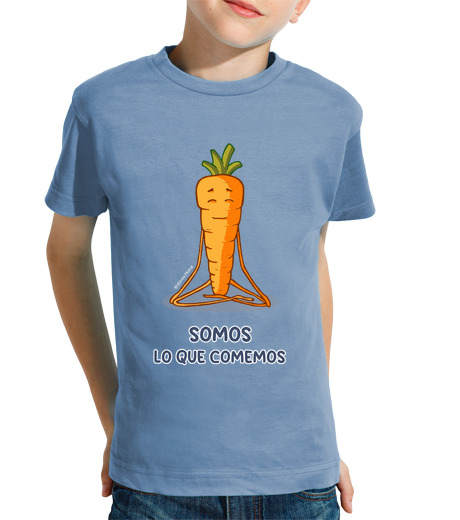 Tee Shirt Pour Enfant Manche Courte nous sommes ce que nous mangeons - la c