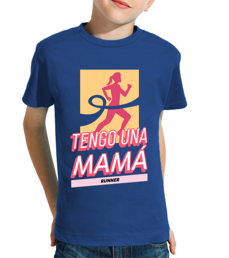 Tee Shirt Pour Enfant Manche Courte J39ai une maman qui run