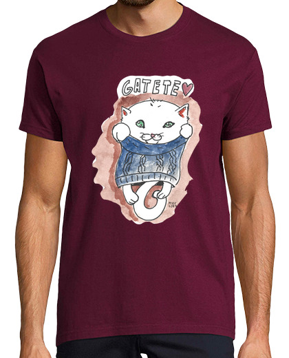 Tee Shirt Homme Manche Courte chaton