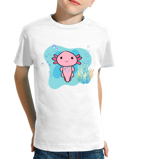 Tee Shirt Pour Enfant Manche Courte bébé axolotl