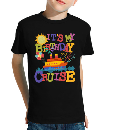 Tee Shirt Pour Enfant Manche Courte c39est ma fête de vacances en croisière